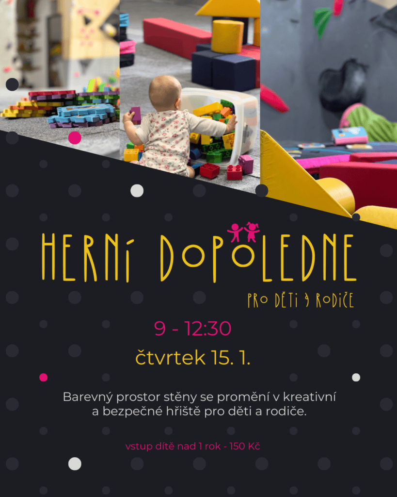 Bezpečnostní a kreativní zábava pro děti i rodiče na Stěně lanovka.